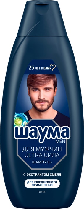 

Шампунь для волос мужской Шаума Men Ultra Сила для ежедневного применения 650 мл
