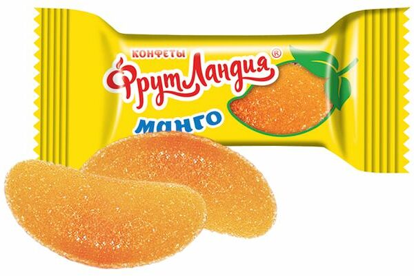 Конфеты желейные Славянка Фрутландия в форме долек со вкусом манго
