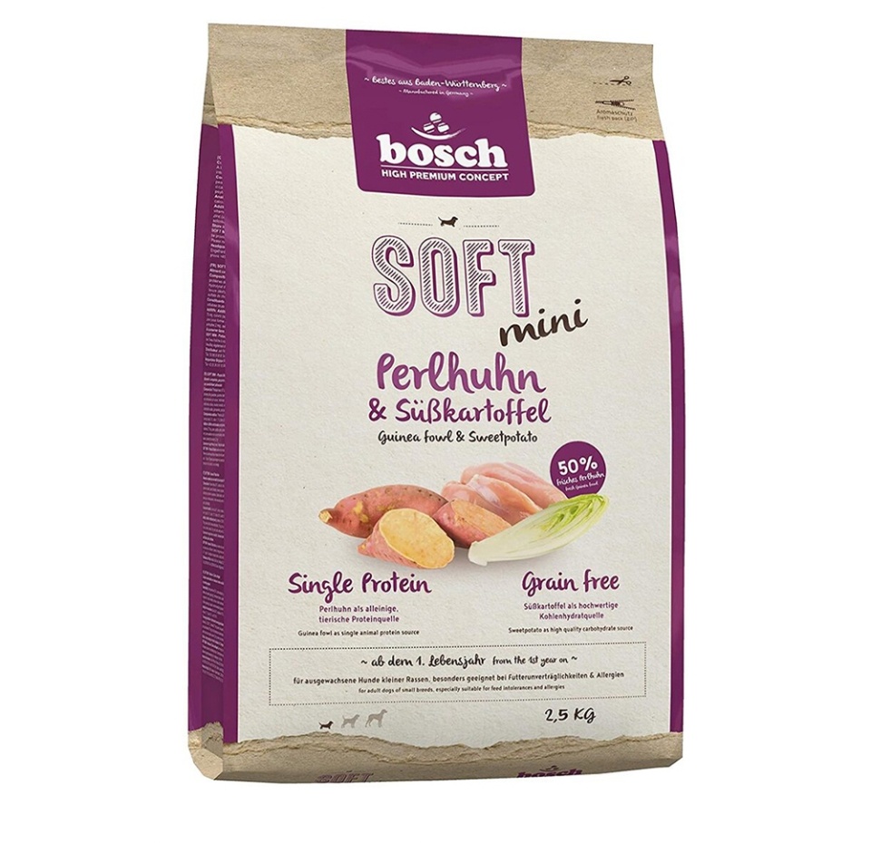 

Bosch Soft Mini с цесаркой и бататом полувлажный корм Bosch для собак