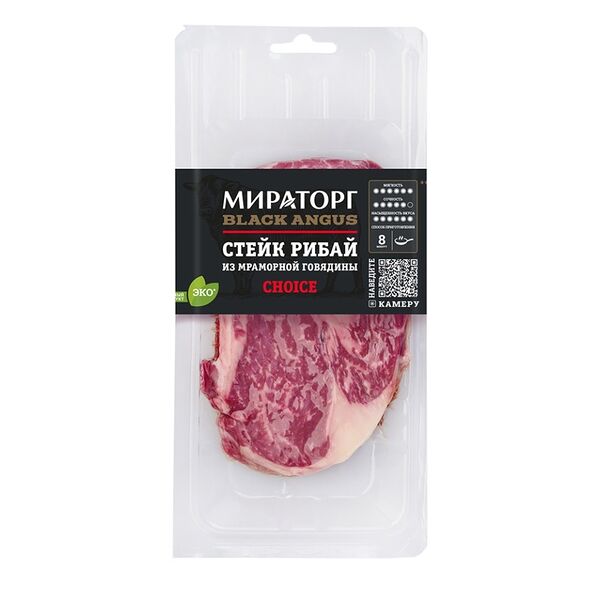 Стейк Мираторг Рибай Choice из мраморной говядины 320 г