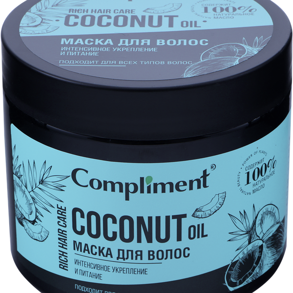 Маска для волос COMPLIMENT Rich hair care Coconut oil