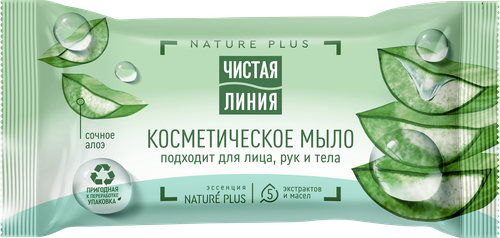 

Мыло косметическое Чистая Линия Сочное алоэ 75 г