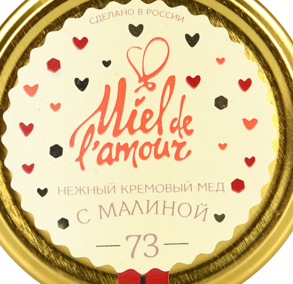 

Крем-мёд Miel de lamour липовый с малиной 250 г