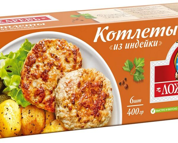 Котлеты Ложкаревъ из индейки