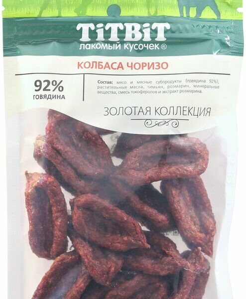 Колбаски TitBit Чоризо для собак