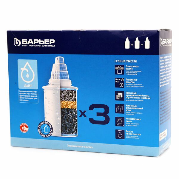 Фильтр для воды ТМ Барьер 3шт