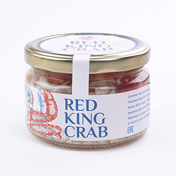 Консервы РИФ Мясо краба в собственном соку 240г, Россия