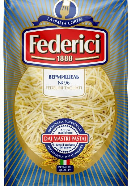 Макаронные изделия Federici Вермишель №96 Fedelini tagliati 400г