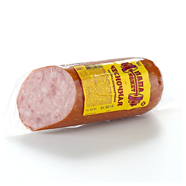 Колбаса полукопченая Папа может Чесночная