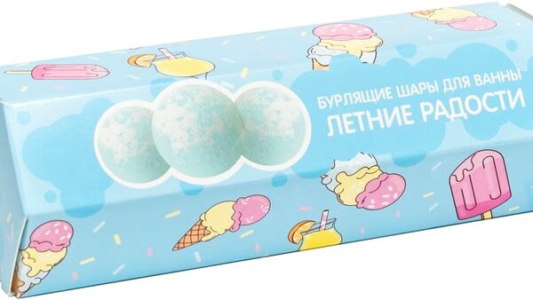 Подарочный набор Cafemimi Летние радости Бурлящие шары для ванны 3шт