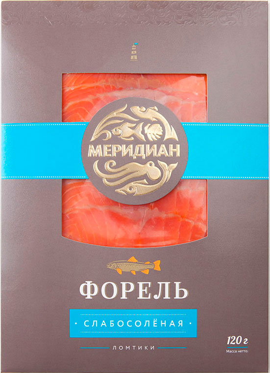 

Форель Меридиан слабо-соленая филе-ломтики