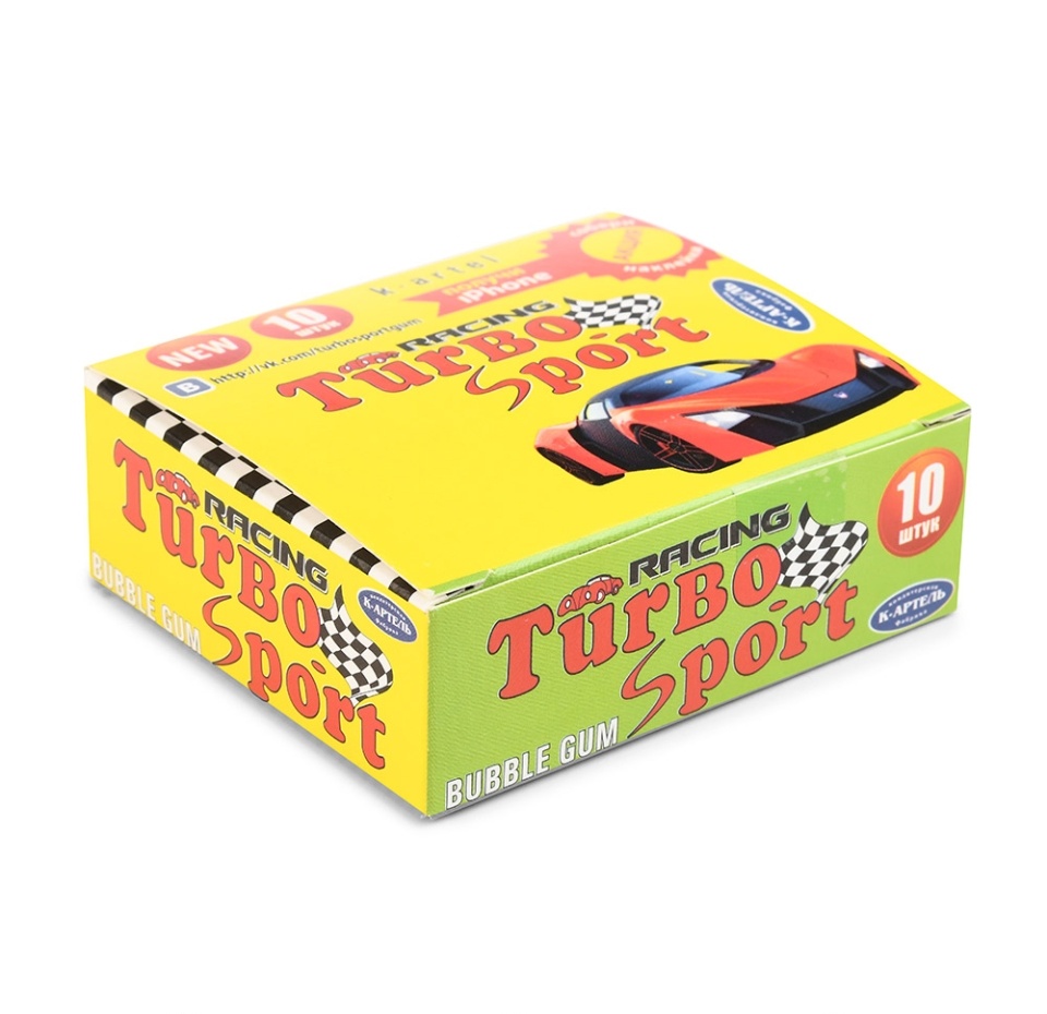 

Жевательная резинка TURBO-S 4 г 10 шт. Россия