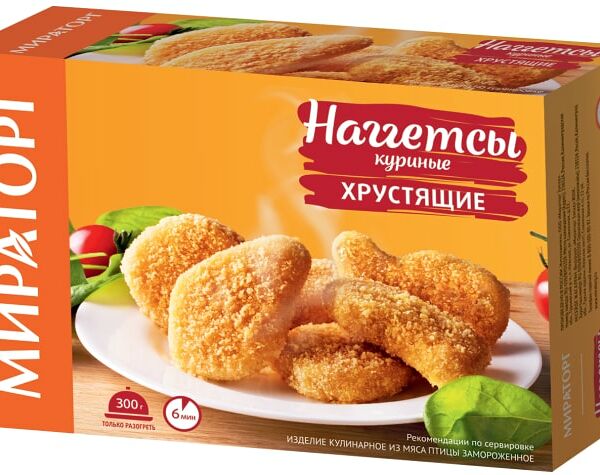 Наггетсы куриные Мираторг Хрустящие 300г
