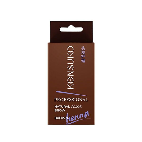 Краска-хна для бровей Kensuko Тон Коричневый
