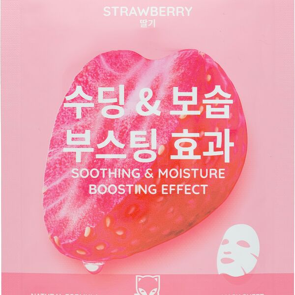 Маска для лица KuMiHo Natural formula тканевая с экстрактом клубники 23 мл