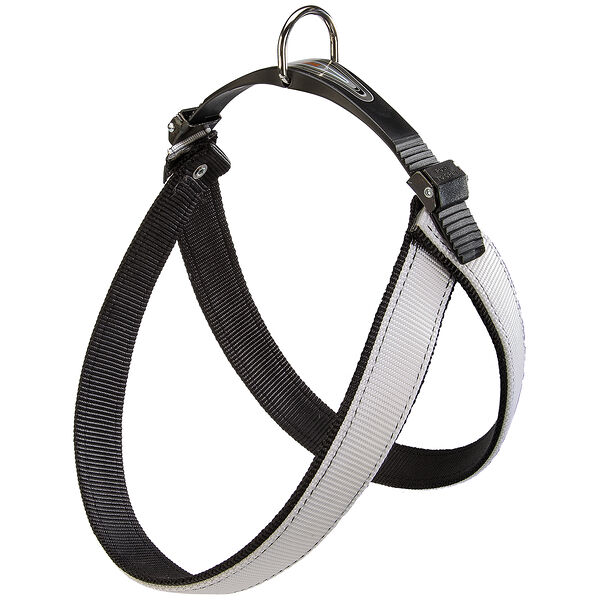 Шлейка AGILA DUAL COLORS 7 бело-черная