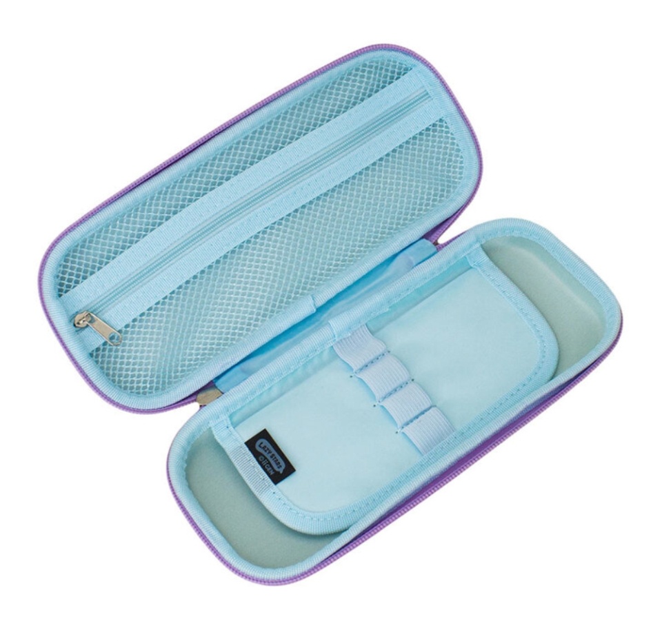 

Пенал школьный со сквишем Единорог, фиолетовый