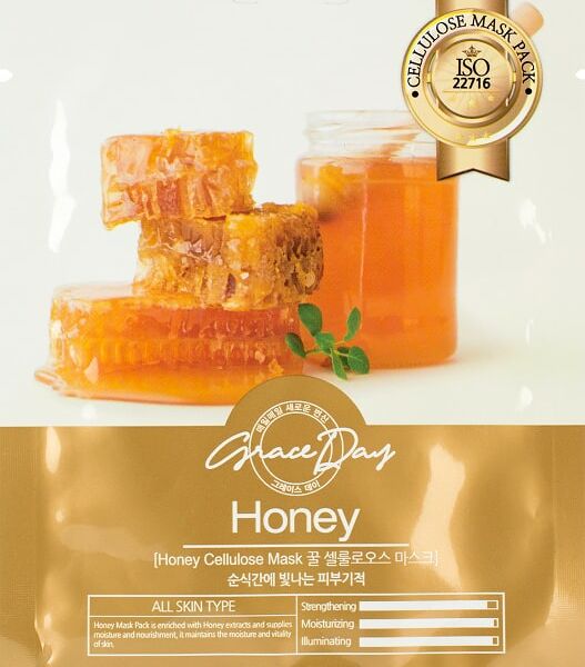 Тканевая маска для лица Grace Day с экстрактом меда 27мл