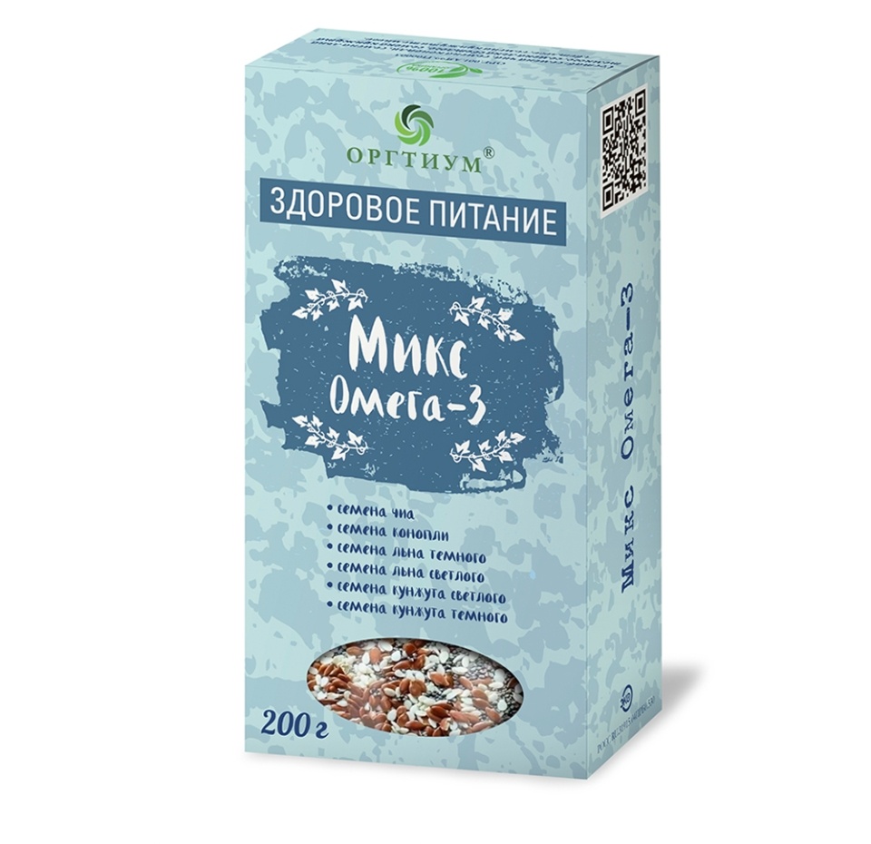 

Микс из семян Оргтиум Омега-3 200г, Россия
