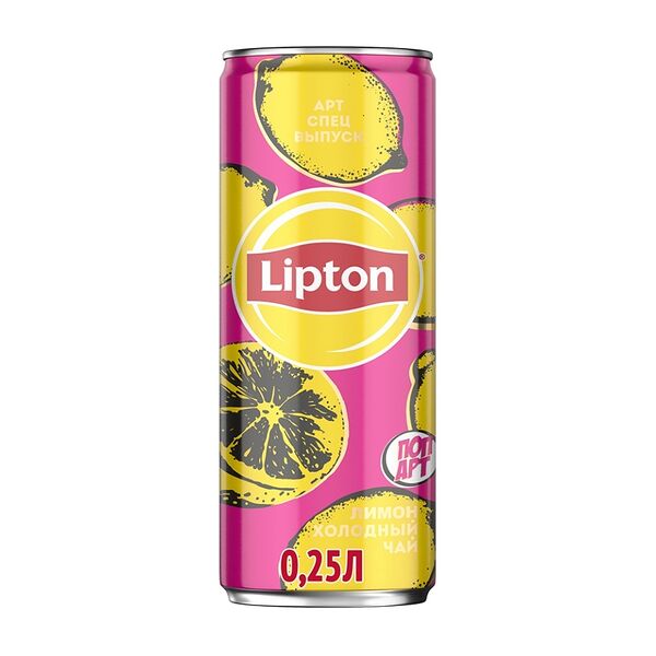 Чай холодный черный Lipton Лимон