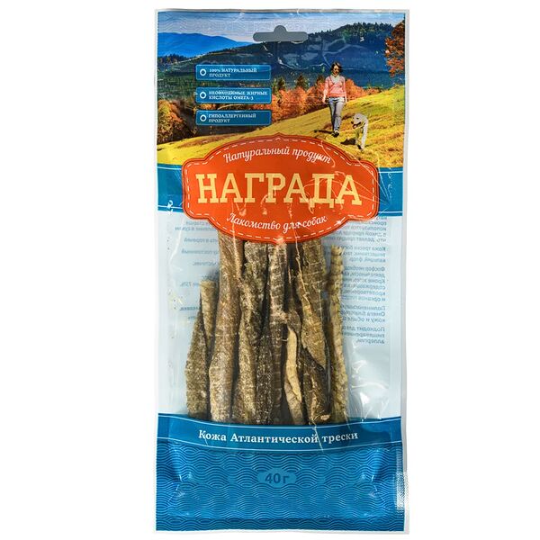 Лакомство для собак Кожа Атлантической трески