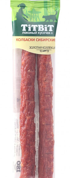 Лакомство для кошек Titbit Золотая Коллекция колбаски Сибирские