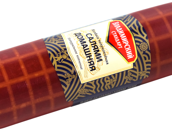 Колбаса ВЛАДИМИРСКИЙ СТАНДАРТ салями Домашняя п/к в/у вес 