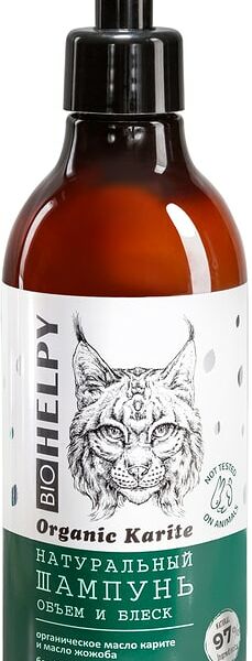 Шампунь для волос Biohelpy Объем и блеск 400мл