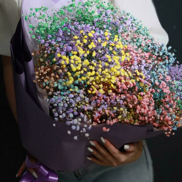 Букет цветов из гипсофилы мини