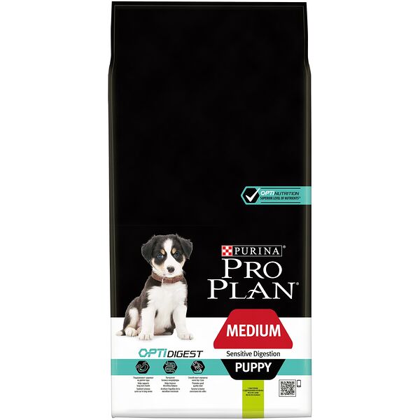 Pro Plan Medium Puppy Sensitive Digestion для щенков средних пород с чувствительным пищеварением Ягненок