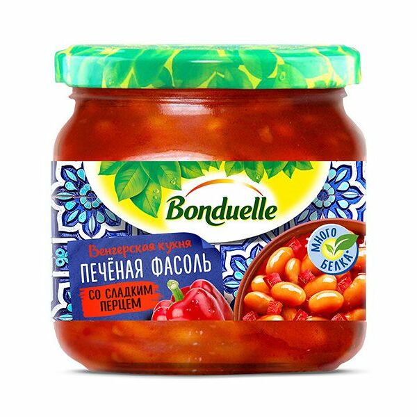 Фасоль печёная Bonduelle со сладким перцем