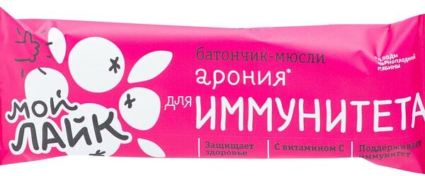 Батончик Мой Лайк Арония для иммунитета 25г