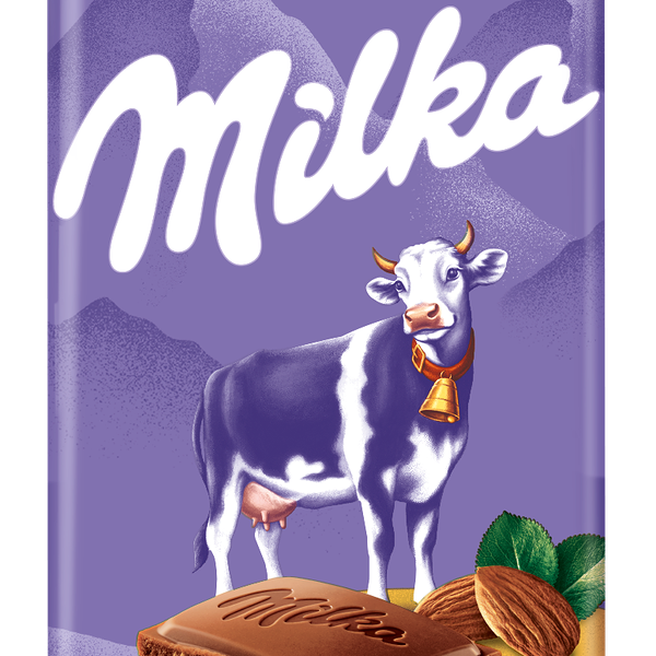 Шоколад молочный MILKA с цельным миндалем
