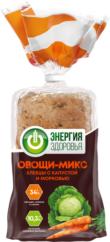 

Хлеб Fazer Овощи-микс пшеничный в нарезке, с капустой и морковью