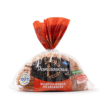 Хлеб Даниловский ржано-пшеничный бездрожжевой Коломенское, 350г