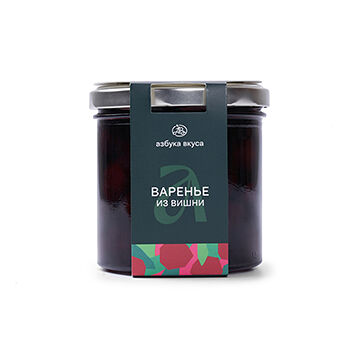 Варенье Азбука вкуса из вишни с косточкой 350г, Россия