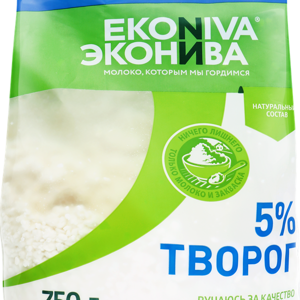 Творог ЭкоНива 5% 750г