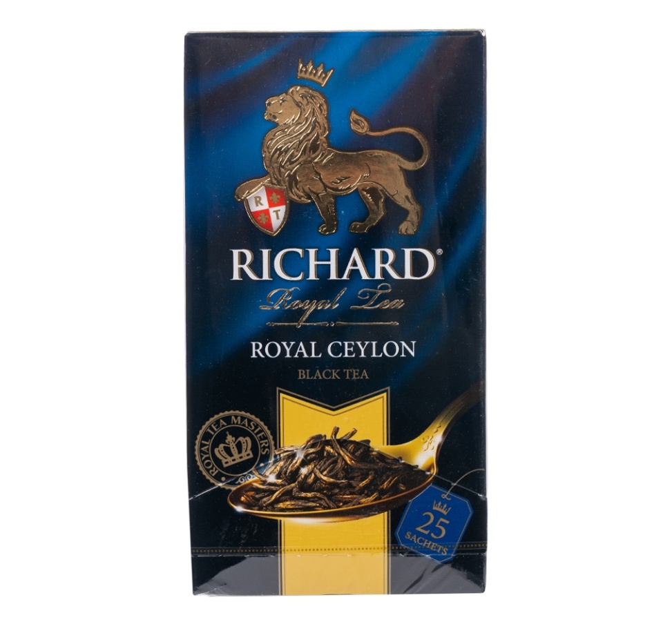 

Чай черный Richard Royal Ceylon в пакетиках 25 шт 50 г