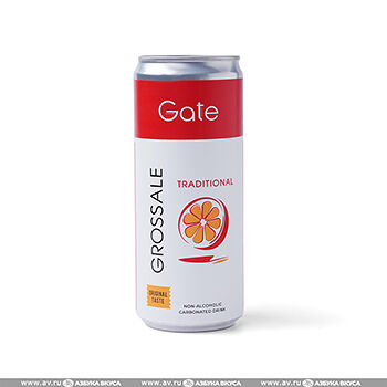 Напиток безалкогольный GATE TRADITIONAL сильногазированный 0.33л, Россия