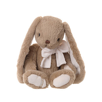 Игрушка мягкая «Кролик Patrick» в шарфе серо-коричневый, Bukowski, 40 см, Швеция