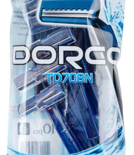 Станок для бритья одноразовый Dorco TD708N с двойным лезвием, 10 шт.