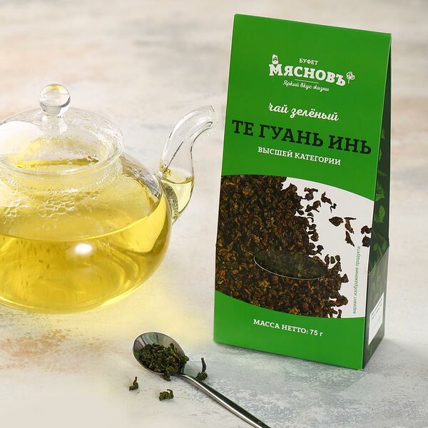 Чай зеленый листовой Те Гуань Инь МясновЪ Буфет