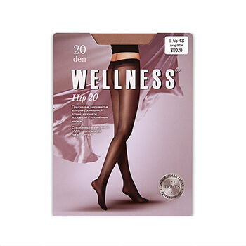 Колготки Wellness Hip с заниженной талией загар 20 den размер 2