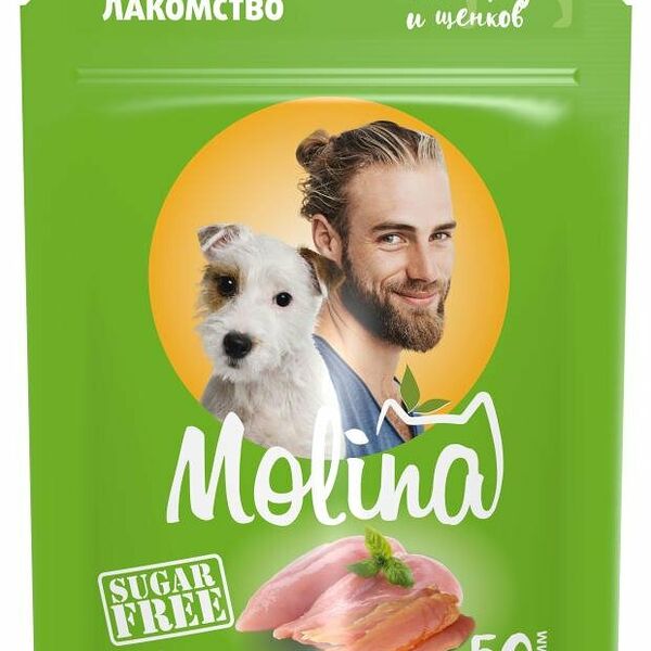 Лакомство для собак Molina куриное филе
