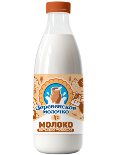 

Молоко Деревенское молочко топленое 4% 850 г
