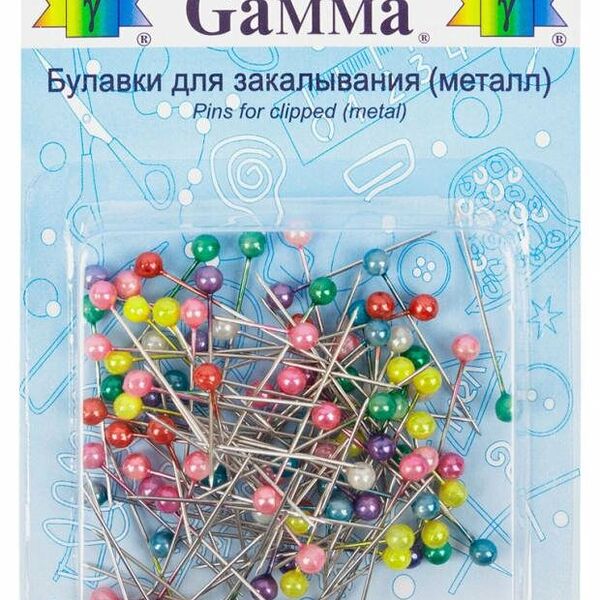 Иглы для закалывания Gamma шарики, 30 мм, 100 шт