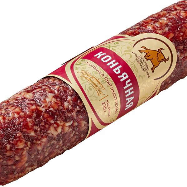 Колбаса Сибирская продовольственная компания Коньячная сырокопченая