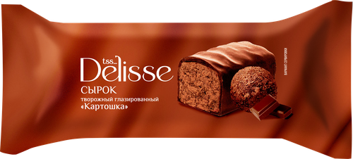 

Сырок творожный глазированный Delisse Картошка 26% без змж 40 г