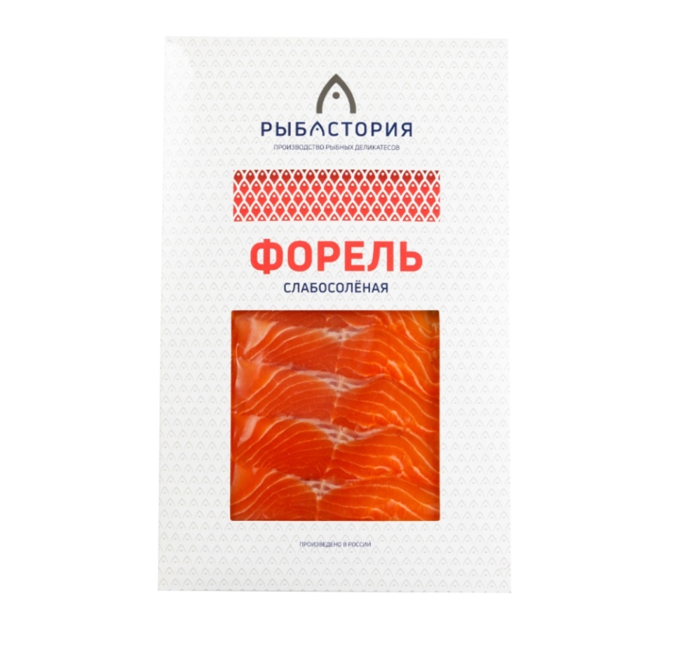 

Форель Рыбастория слабосоленая ломтики 100 г
