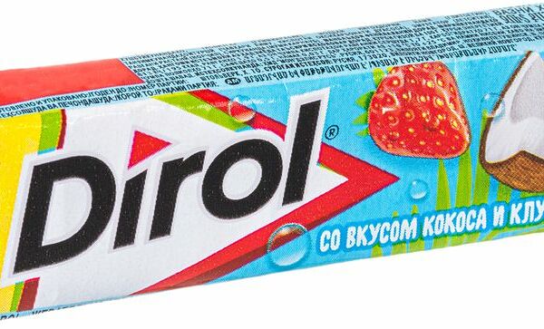 Жевательная резинка Dirol клубника-кокос 13.6г